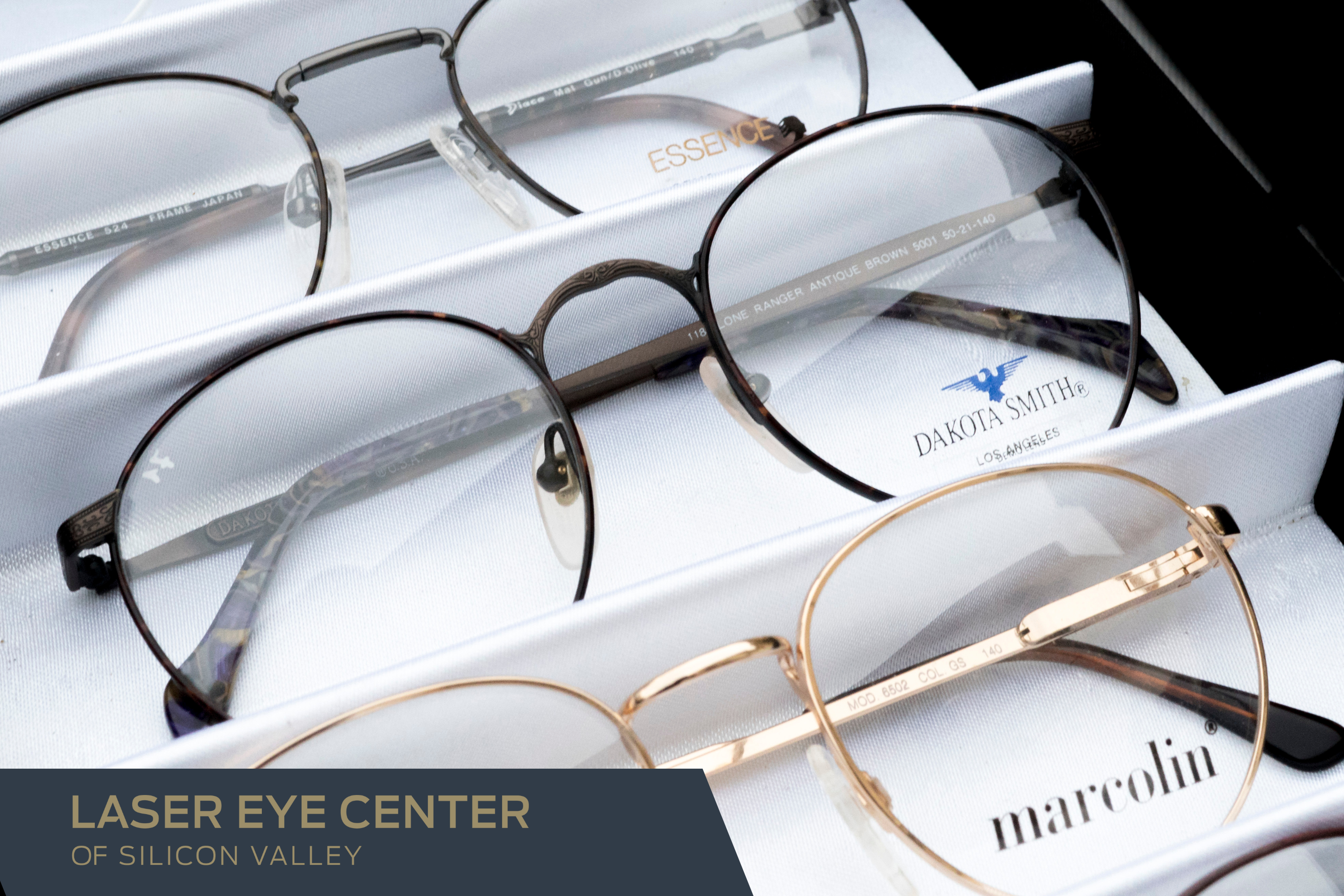 Close up of glasses inside of a drawer for Step #1 to Getting Rid of Glasses Webinar blog